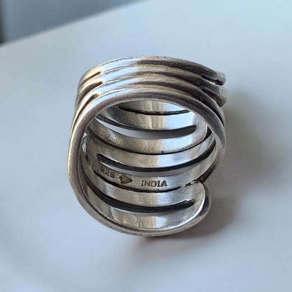 SILPADA Retired Open Work Sterling Silver Modernist Woman’s Ring Jewelry - Picture 9 of 9